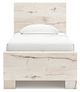 Lawroy Twin Panel Bed with Storage and Nightstand